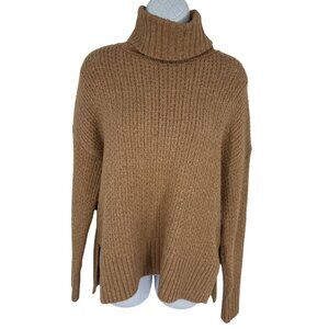 Cupcakes & Cashmere Brown Turtleneck Long Sleeve Sweater Women's Size M